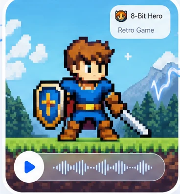 8-Bit Hero voice character